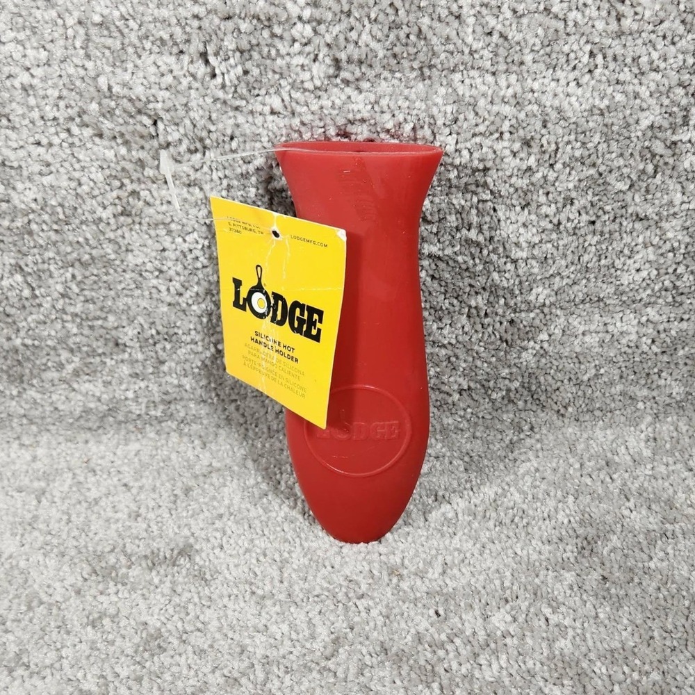 Lodge Silicone Hot Handle Holder Red Heat Resistant ASNHH41